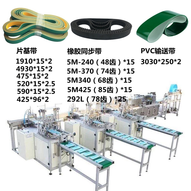 口罩機(jī)專用皮帶及帶輪